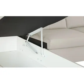 Uno Eckcouch Kunstleder 3-Sitzer Schwarz