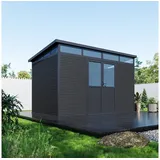 Weide Gartenhaus 3,38 x 2,18 m Anthrazit