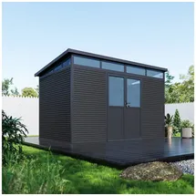 Weide Gartenhaus 3,38 x 2,18 m Anthrazit