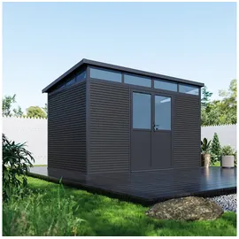 Weide Gartenhaus 3,38 x 2,18 m Anthrazit