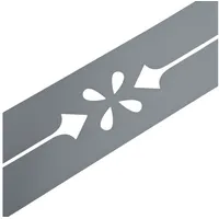zaun|zu® Sichtschutzstreifen 2,55 m grau 1 St.