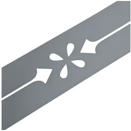 zaun|zu® Sichtschutzstreifen 2,55 m grau 1 St.