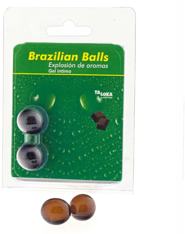 TALOKA - 2 BRASILIANISCHE KUGELN SCHOKOLADEN-INTIM-GEL