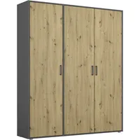 Rauch Wäscheschrank VOYAGER 140 x 194 x 53 cm Grau