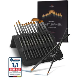 lieberge Premium Pinselset 12 St. schwarz