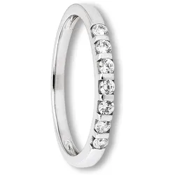 Goldring ONE ELEMENT "Zirkonia Ring aus 333 Weißgold" Gr. 54, silber, Fingerringe, Damen, 54,mit Zirkonia, Weißgold 333, Damen Gold Schmuck