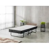 Pointhome Klappbett BSS Bedding Ruby Klappbett inkl. Matratze 14 cm dick Gästebett 90x200 Reisebett Metallbett einer Tragfähigkeit von 250 kg