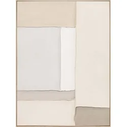 Gemälde FABRIC FLOW - beige
