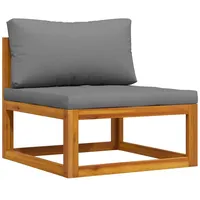 vidaXL Modular-Mittelsofa braun/dunkelgrau