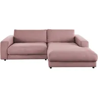 Pure Home Lifestyle Ecksofa 979, Rosa, Kunststoff, 2-Sitzer, Ottomane rechts, L-Form, 250x190 cm, Blauer Engel, Goldenes M, Oeko-Tex® Standard 100, DGM-Klimapakt, DGM-Emissionslabel, Stoffauswahl, seitenverkehrt erhältlich, Wohnzimmer, Sofas & Couches, Wohnlandschaften, Ecksofas