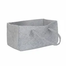 Relaxdays Kaminholztasche 25 x 50 x 25 cm grau