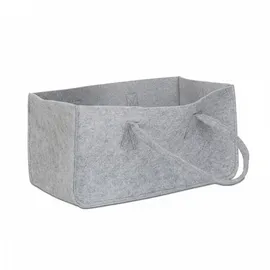 Relaxdays Kaminholztasche 25 x 50 x 25 cm grau