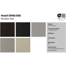 Cotta Simba 160 x 200 cm Grau