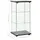 vidaXL Vitrinenschrank Hartglas Schwarz