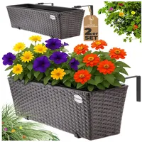 CASARIA Blumenkasten 2er-Set braun