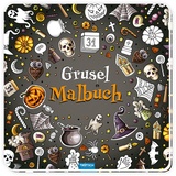 Trötsch Verlag Trötsch Malbuch Stickermalbuch Gruselmalbuch mit Stickern Halloween