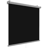 Homelux Verdunkelungsrollo Klemmfix ohne Bohren - Verdunklungsrollo Fensterrollo Rollo Seitenzugrollo Klemmrollo für Fenster & Tür Schwarz 120 x 150 cm