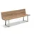 180 x 52 x 89 cm edelstahl/teak geölt