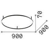 Ideal Lux Oracle Slim 1 90 cm weiß