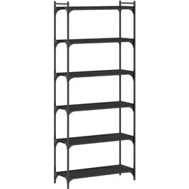 vidaXL Bücherregal 80 x 30 x 188 cm Schwarz