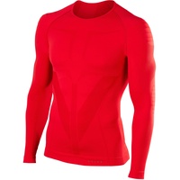 Falke Herren Baselayer-Shirt Warm Round Neck M L/S SH Funktionsgarn Schnelltrocknend 1 Stück, Rot (Scarlet 8070), M