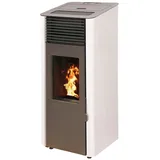 Interstoves Pelletofen Donatello 9 kw weiß - Fernbedienung+WLAN-fähig