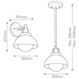 Kichler Niva (KL-NIVA-1W-1P-CPZ) Bronzefarben