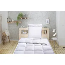 OTTO home Federbettdecke + Kopfkissen OTTO HOME "Forsakar, Bettdecke 135x200 cm, 155x220 cm, Sommer, Winter", weiß, B/L: 135cm x 200cm Anzahl Teile 1, B/L: 80cm x 80cm Anzahl Teile 1, Bezug: Baumwolle Füllung: Entendaune/-feder, normal, Bettdecken Bezug: 100% 