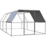 vidaXL Outdoor-Hühnerkäfig 3x6x2 m Verzinkter Stahl Modell 2