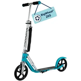 Hudora BigWheel® 205 - Stabiler Aluminium-Roller & & zusammenklappbarer Cityroller - - bis zu 100kg - Tretroller mit Ständer