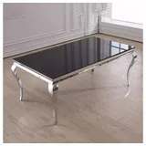 JVmoebel Esstisch Moderner Esstisch aus Edelstahl und Glas in Silber (Packung, 1-St., 1x Esstisch), Made in Europa grau|silberfarben