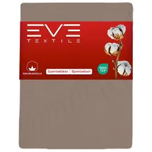 eve textile gmbh Spannbettlaken Jersey 160 x 200 cm Hellbraun 1 St.