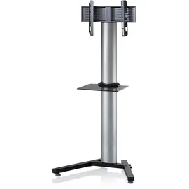 VCM Stadino Maxi TV-Standfuß 1 Stk. 1,0 m Silber/Schwarzglas Aluminium