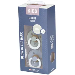 Bibs Tétine Symétrique Glow - Sage/Cloud 0-6 Mois
