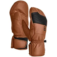 Ortovox Full Leather Mitten Handschuhe (Größe M, braun)