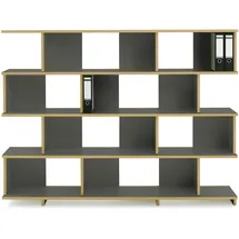 Tojo Mehrzweckregal Standregal 198 x 44 x 37,5 cm Schwarz
