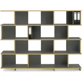 Tojo Mehrzweckregal Standregal 198 x 44 x 37,5 cm Schwarz