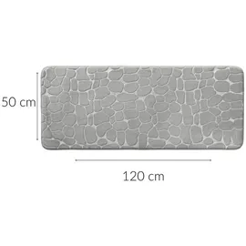 Douceur d'intérieur Douceur d ́intérieur Badmatte, Hellgrau, Textil, 50x120 cm,