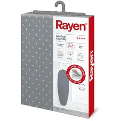 Rayen Rayen | Universal-Bügeltischbezug | Bügeltischbezug EasyClip Fit | 3 Lagen: Schaumstoff, Vlies, 100% Baumwollgewebe | Mittlere Größe | Größe: