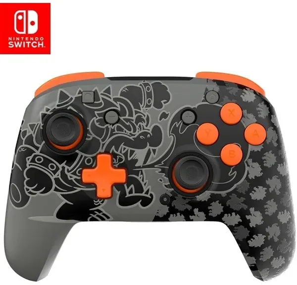 Rematch GLOW (Blackout Bowser) - Wireless Controller - Nintendo Switch