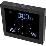 Badezimmeruhr, Badezimmer Uhr Funkuhr Digitaler Wanduhr Baduhr IP65 Duschuhr Temperatur Luftfeuchtigkeit Funkwanduhr mit Alarmfunktion und Countdown Timer, AM/PM oder 24 Stunden Format