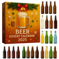Generisch Adventskalender 2025 Männer, Bier Adventskalender 2025, Beer Advent Calendar, Weihnachtskalender Geschenke für Männer, Adventskalender-Alkohol, 24 Day Christmas Advent Calendar Gift Herren