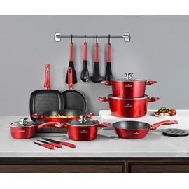 ZILNER Topf-Set 21-tlg. 4 x Topf + 1 x Bratentopf + 1 x Stielkasserolle + 1 x Dämpfeinsatz