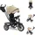 Lorelli Tricycle Speedy, Luftreifen, Musik, Licht, Schubstange beige-weiß