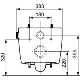 TECE TECEneo Dusch-WC mit WC-Sitz Weiß CeraClean