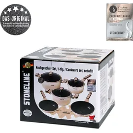STONELINE Creme Topf-Set 11-tlg. Kochtopf + Deckel