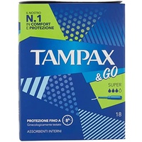 Tampax und Go super Tampons, 18 Stück (1er Pack)