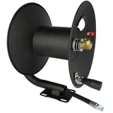 Schlauchtrommel | für Kärcher HD HDS Kränzle Hochdruckreiniger | bis 280 bar | 75m Länge | M22x1,5 AG x M22x1,5 AG | Hochdruckschlauch Schlauchaufroller