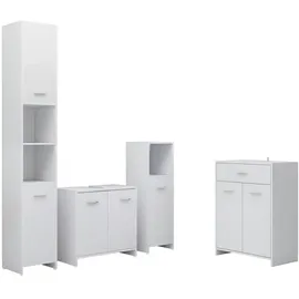 vidaXL Badmöbel-Set 4-tlg. Weiß