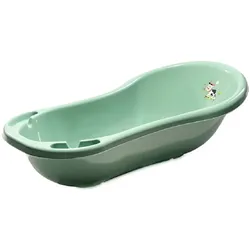 Lorelli Baby Badewanne Farm 100 cm, ab Geburt, Ablagefächer, leicht zu reinigen dunkelgrün